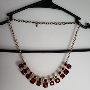 Short Ruby Statement Necklace